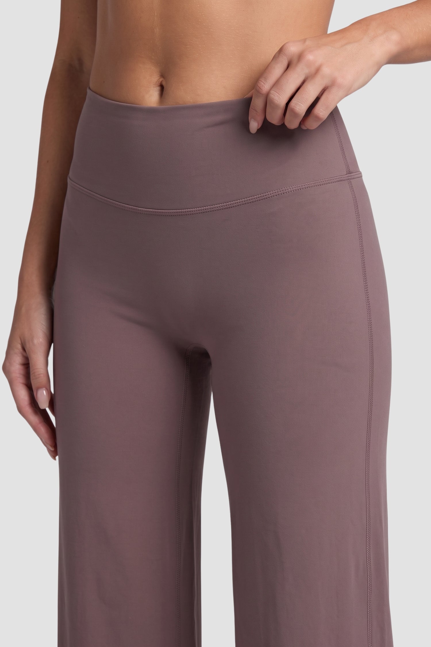 MeriCloud Wide Leg Pant - Taupe Brown 4