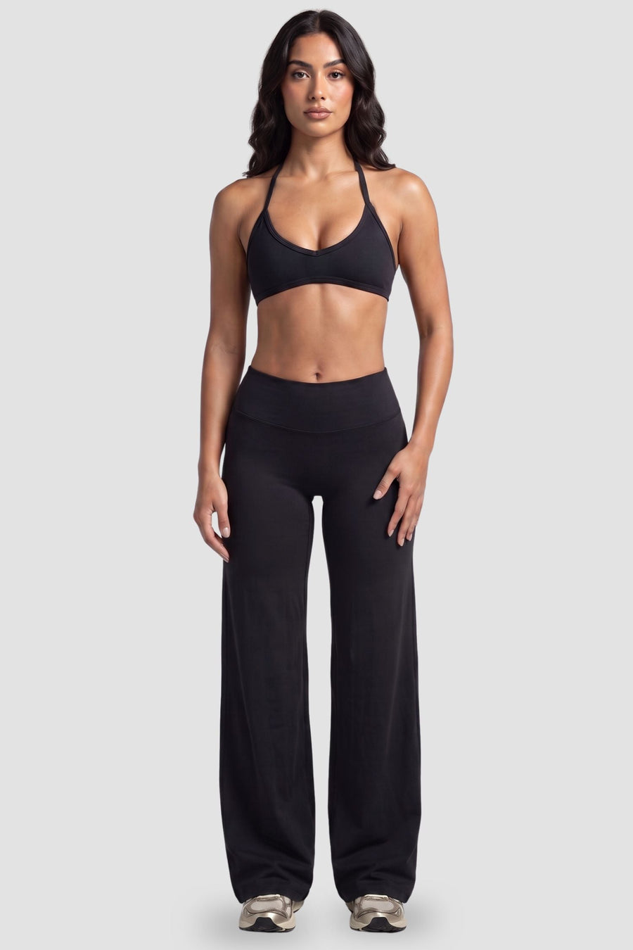 Ultra Soft Wide Leg Pant in Black