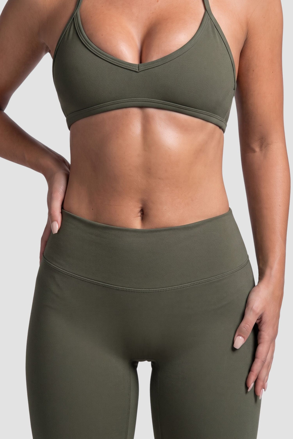 Ultra Soft Wide Leg Pant in Olive Green