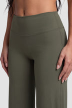 Ultra Soft Wide Leg Pant in Olive Green
